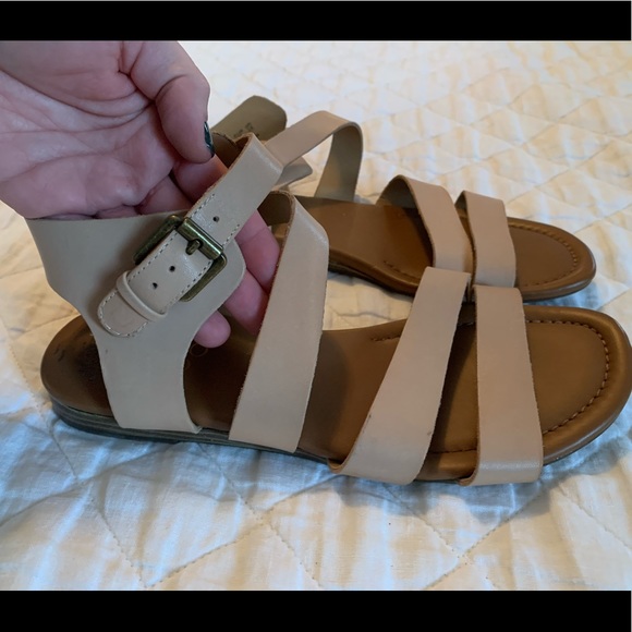 Franco Sarto Nude Strappy Sandals - Picture 5 of 5